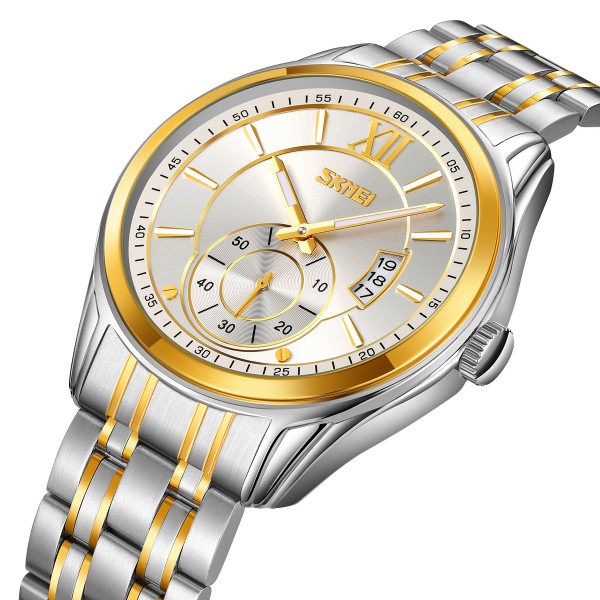 Skmei 9319TGDSI Silver-Gold-Silver - 3591532 Skmei 9319TGDSI Silver-Gold-Silver - 3591532