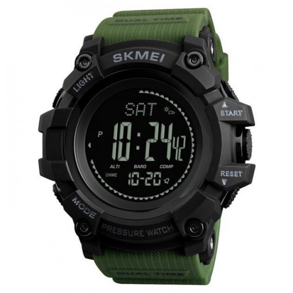 Skmei 1358AG Army Green Smart Watch Compass - 3590152