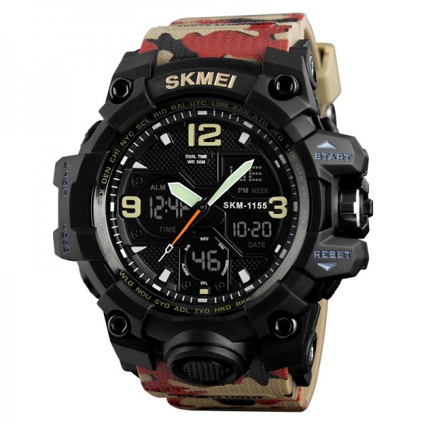 Skmei 1155BCMRD Black-Camo Red - 3590252