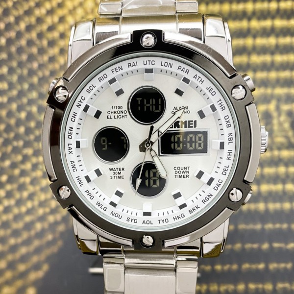 Skmei 1389SI Silver-Black-Silver - 3590282 Skmei 1389SI Silver-Black-Silver - 3590282