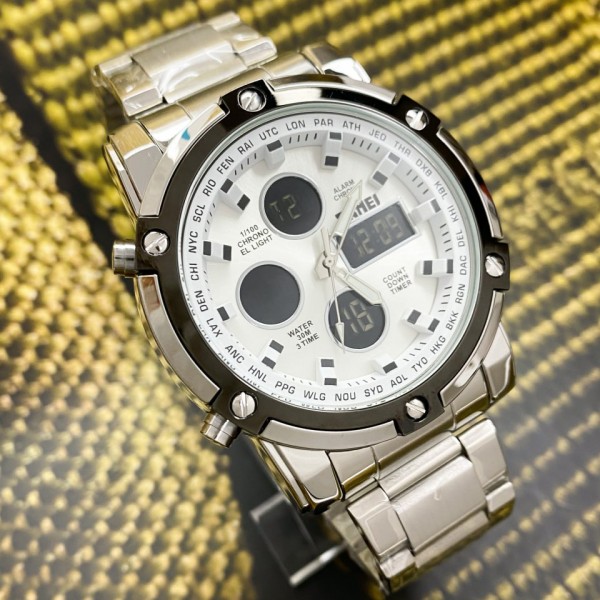 Skmei 1389SI Silver-Black-Silver - 3590282 Skmei 1389SI Silver-Black-Silver - 3590282