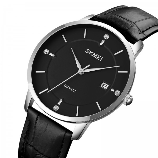 Skmei 1801LSIBK Silver-Black Leather - 3590652 Skmei 1801LSIBK Silver-Black Leather - 3590652