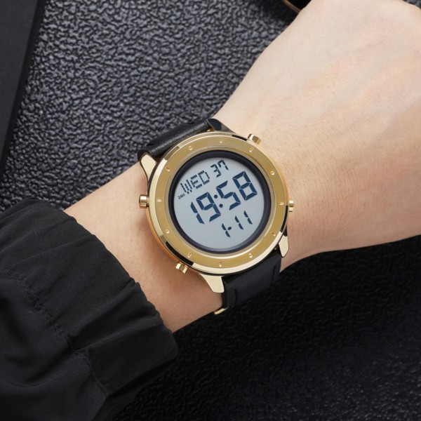 Skmei 1864LGDWT Gold-White Leather - 3590892