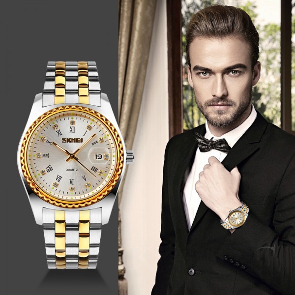 Skmei 9098SI-B Silver Men - 3591242 Skmei 9098SI-B Silver Men - 3591242