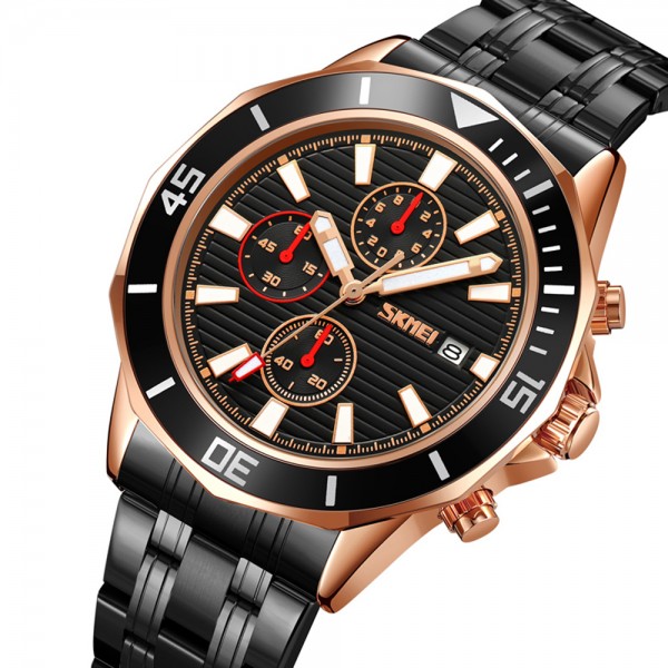 Skmei 9335RGBK Rose Gold-Black - 3591312