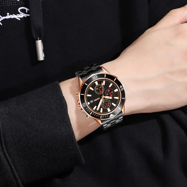 Skmei 9335RGBK Rose Gold-Black - 3591312