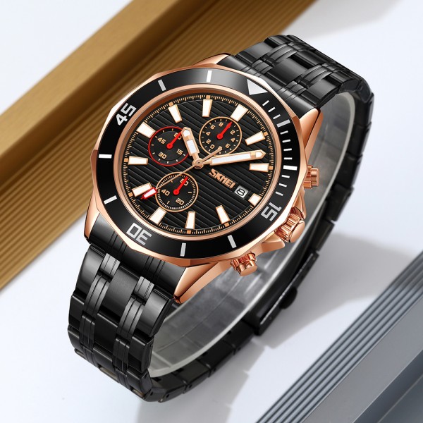 Skmei 9335RGBK Rose Gold-Black - 3591312