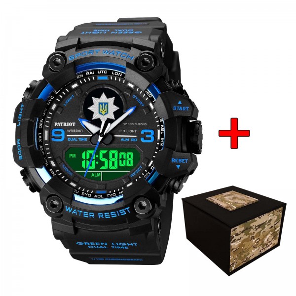 Patriot 001BUPO Поліція Чорні з синім + Коробка - 1201-0031-30