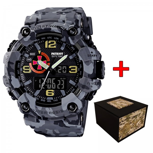 Patriot 002CMGYSU ЗСУ Сірий камуфляж + Коробка. - 1201-0052-30