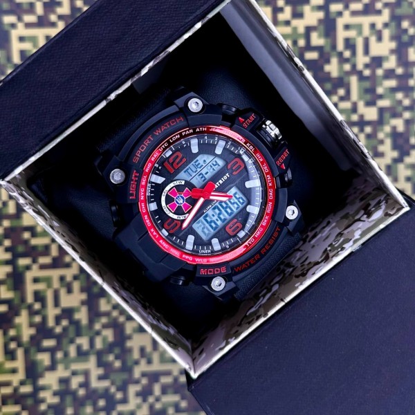 Patriot 012BKRDSU ЗСУ Чорні з червоним + Коробка - 1201-0150-30 Patriot 012BKRDSU ЗСУ Чорні з червоним + Коробка - 1201-0150-30