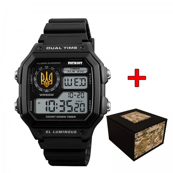 Patriot 010BKUAGD Тризуб золото Чорні + Коробка. - 1201-0255-30