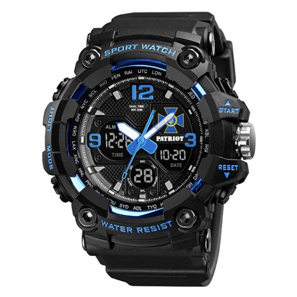 Patriot 006BUSBU СБУ Чорні з синім + Коробка - 1201-0280-30