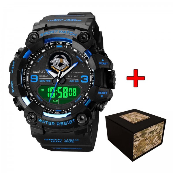 Awarder 001BUSSO ССО Чорні з синім + Коробка - 1202-0362-29