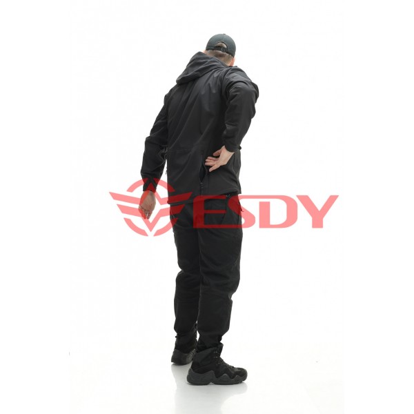 Куртка ESDY Softshell софтшелл, тактична Чорна - 3591923