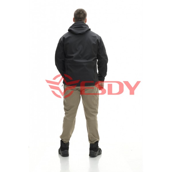 Куртка ESDY Softshell софтшелл, тактична Чорна - 3591923