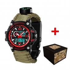 Patriot 012BKRDSU ЗСУ Чорні з червоним Паракордовий ремінець Army Green + Коробка