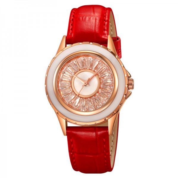Skmei 2172RGRD Rose Gold-Red - 3591713