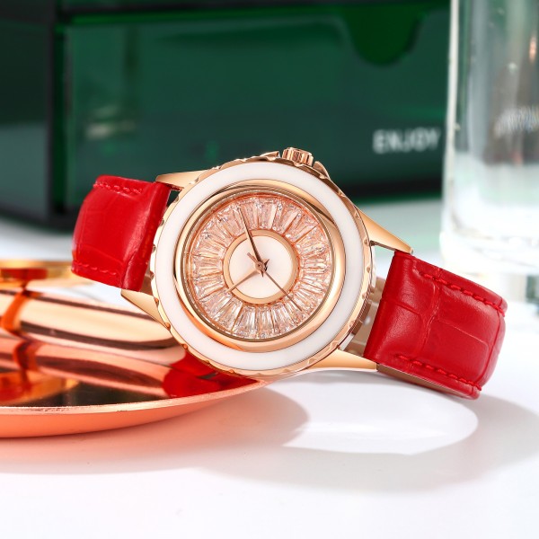 Skmei 2172RGRD Rose Gold-Red - 3591713