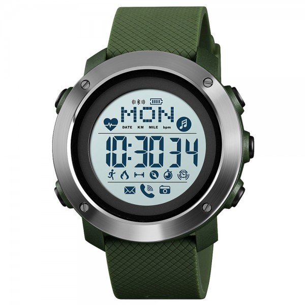 Skmei 1511AG Army-Green Smart Watch + Compass SALE - 3590223