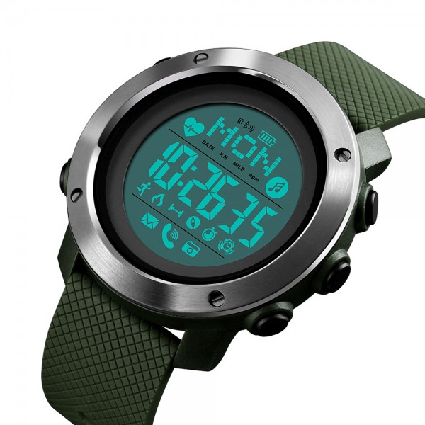 Skmei 1511AG Army-Green Smart Watch + Compass SALE - 3590223