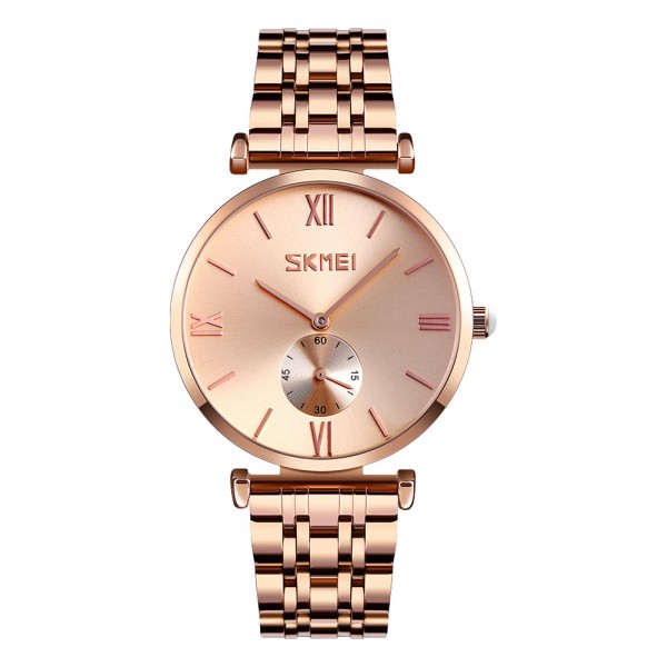 Skmei 9198RGRG-B Rose Gold-Rose Gold - 3590513