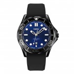 Skmei 9276PBKBU Black-Blue Silicone Strap