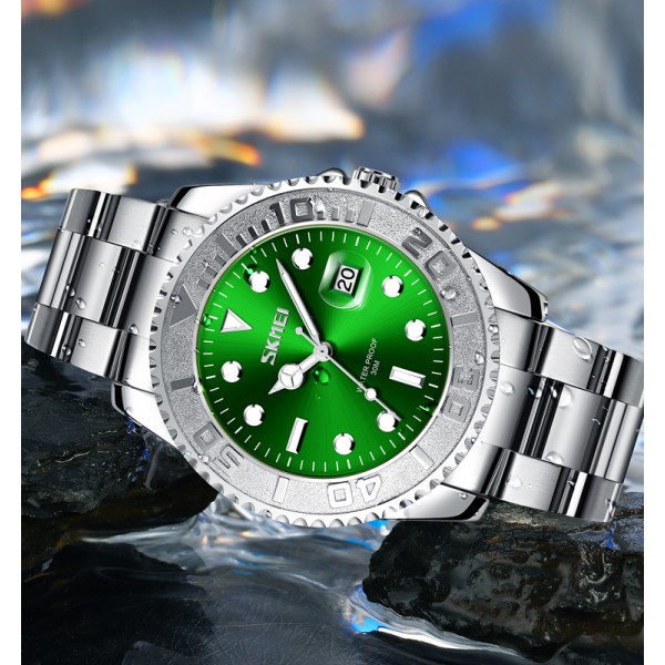 Skmei 9295SIGN Silver-Green - 3590683