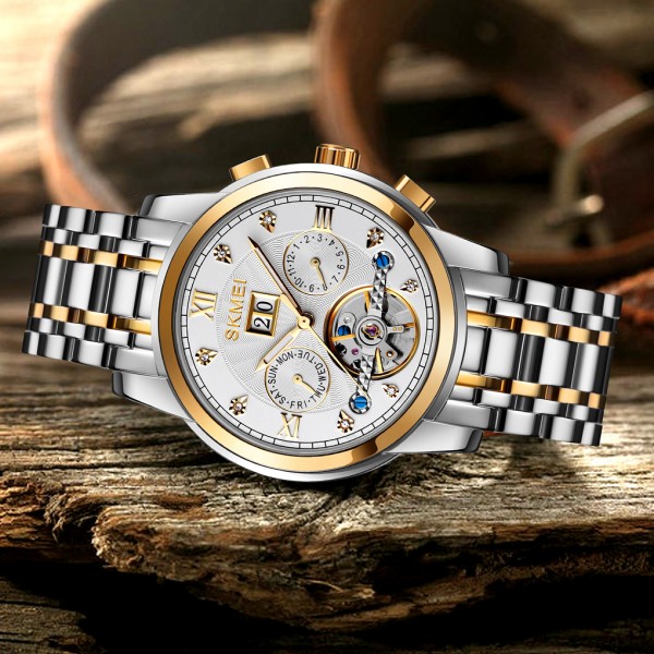 Skmei M029TGDSI Gold-Silver-Silver - 3590823