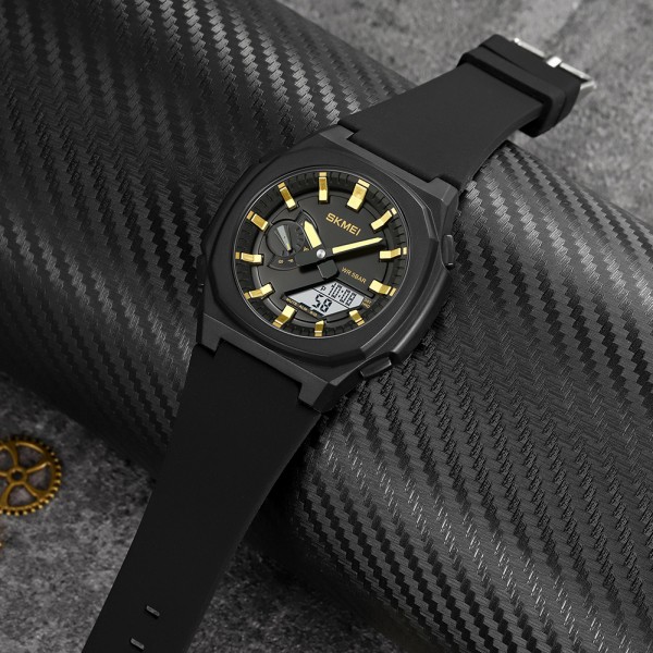 Skmei 2091BKGDWT Black-Gold-White - 3590943