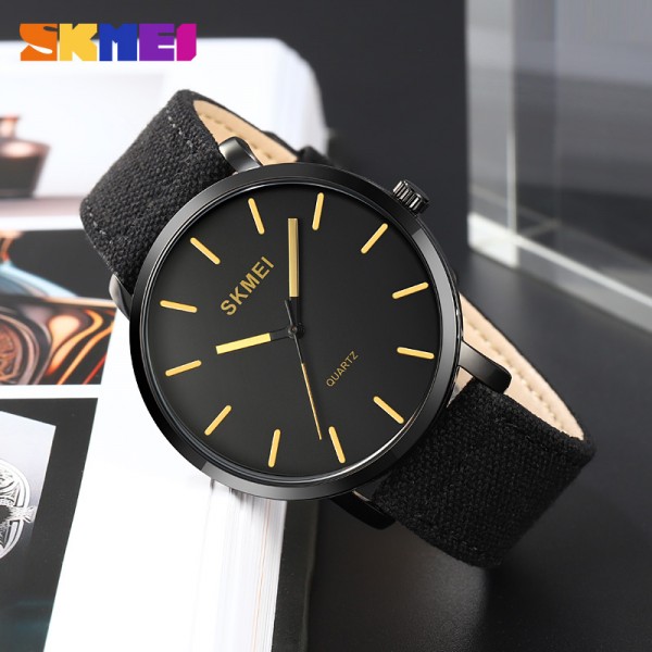 Skmei 1984BGD Gold-braided belt - 3591153