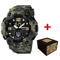 Patriot 004CMGRUASI Тризуб срібло Зелений камуфляж + Коробка.