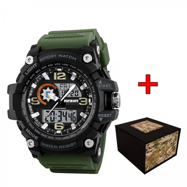 Patriot 012AGPO Поліція Чорні з зеленим + Коробка. - 1201-0161-30