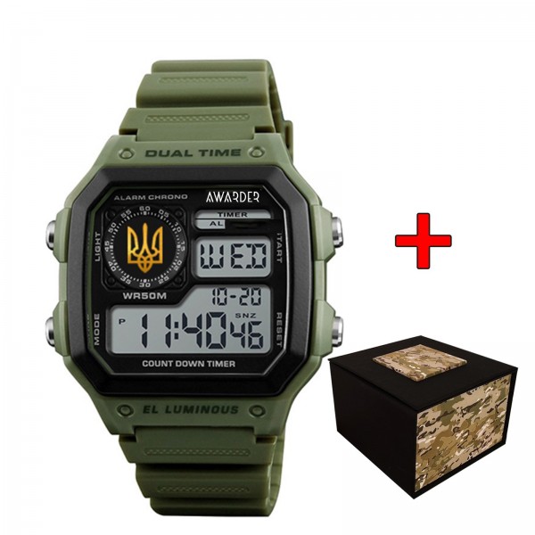 Awarder 010AGUAGD Тризуб золото Зелені + Коробка. - 1202-0425-29