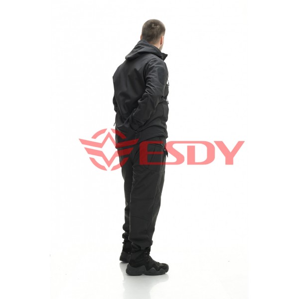 Костюм ESDY Softshell софтшел, тактичний. Чорний XL - 2589474