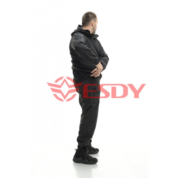 Костюм ESDY Softshell софтшел, тактичний. Чорний XL - 2589474