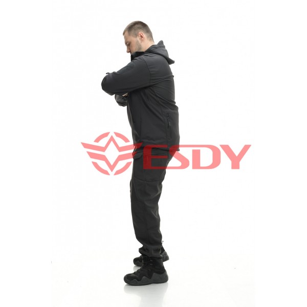 Костюм ESDY Softshell софтшел, тактичний. Чорний XL - 2589474