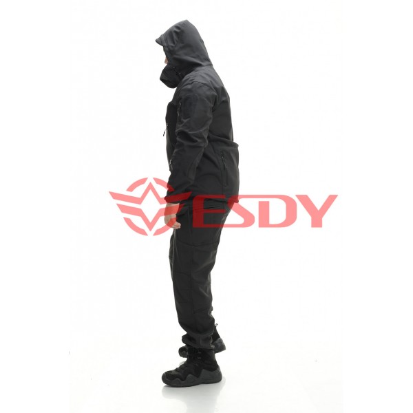 Костюм ESDY Softshell софтшел, тактичний. Чорний XL - 2589474