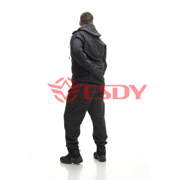 Костюм ESDY Softshell софтшел, тактичний. Чорний XL - 2589474
