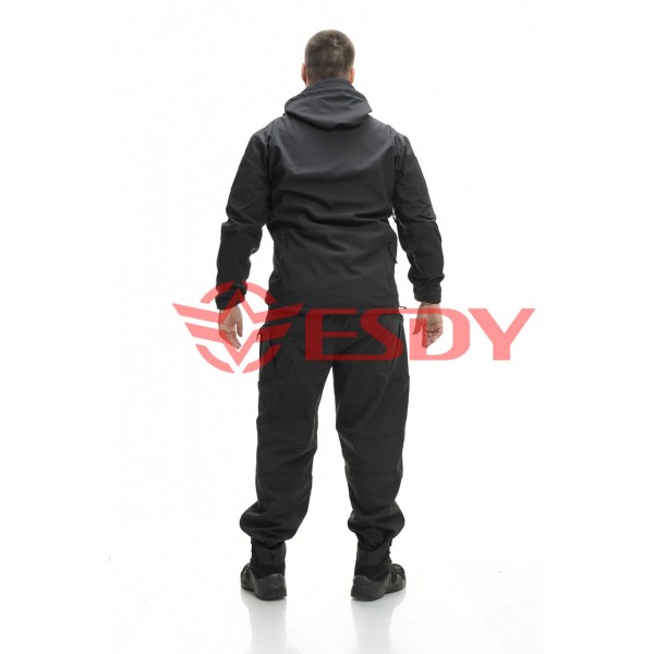 Костюм ESDY Softshell софтшел, тактичний. Чорний XL - 2589474
