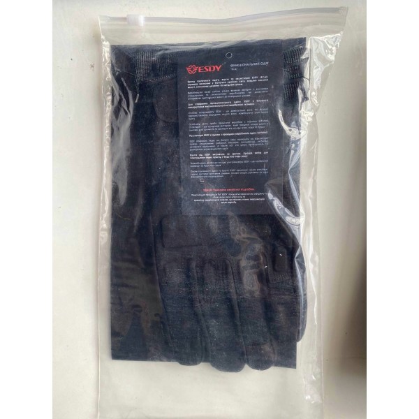 Тактичні рукавиці. Повнопалі. ESDY. Чорні - 3591904 Тактичні рукавиці. Повнопалі. ESDY. Чорні - 3591904