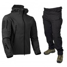 Костюм ESDY Softshell софтшел, тактичний. Чорний XL