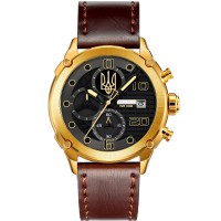 Patriot 016BKGD Тризуб золото Золото-Чорні + Коробка