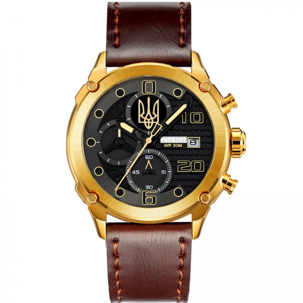 Patriot 016BKGD Тризуб золото Золото-Чорні + Коробка - 1201-0302-30