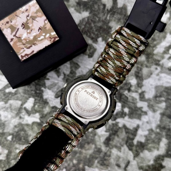 Patriot 005CMGRSU ЗСУ Зелений камуфляж Паракордовий ремінець Camo Green + Коробка. - 1201-0336-30 Patriot 005CMGRSU ЗСУ Зелений камуфляж Паракордовий ремінець Camo Green + Коробка. - 1201-0336-30