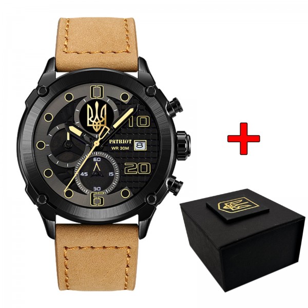 Patriot 016 Black-Light Brown Тризуб золото - 1201-0366-30