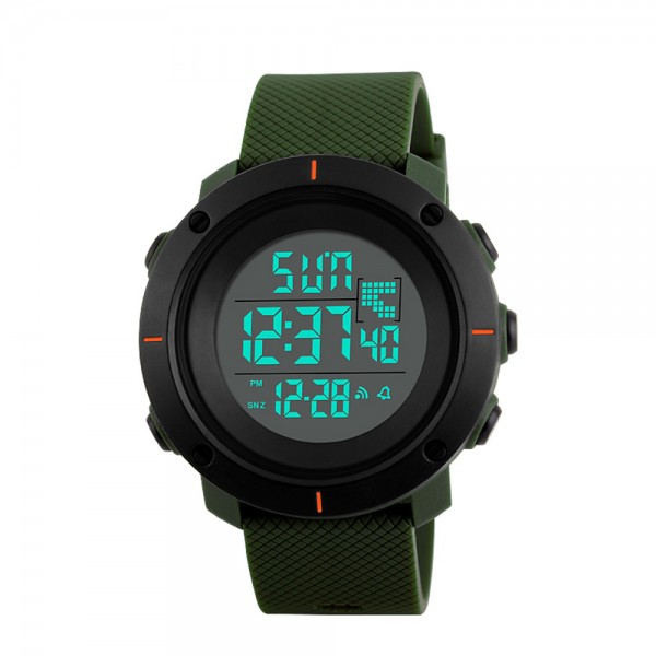 Skmei 1213AG Black-Military Wristband - 3590124