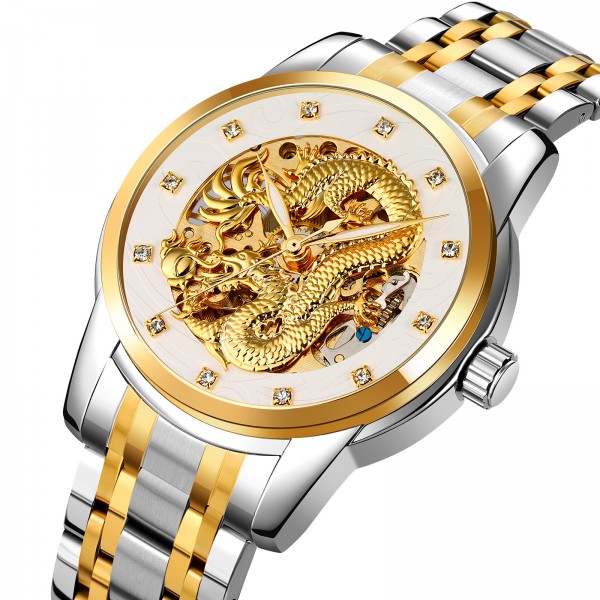 Skmei 9310TGDSI Silver-Gold-Silver - 3591594 Skmei 9310TGDSI Silver-Gold-Silver - 3591594