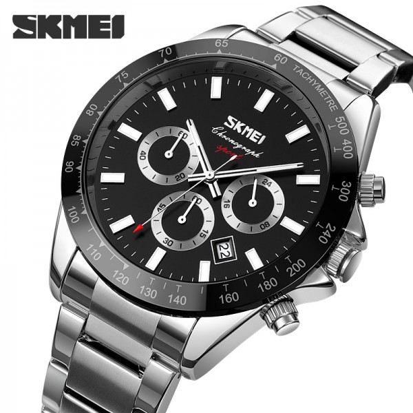 Skmei 9259SIBK Silver-Black - 3591614