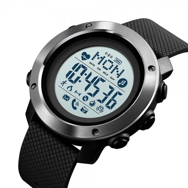 Skmei 1511BK All Black Smart Watch + Compass - 3590224