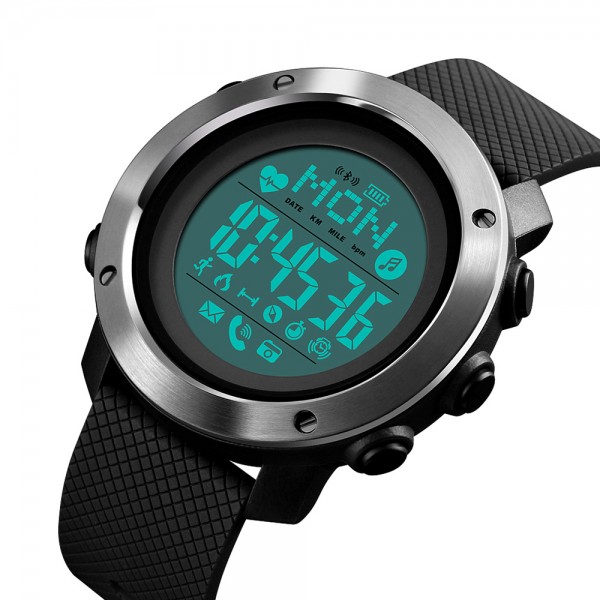Skmei 1511BK All Black Smart Watch + Compass - 3590224